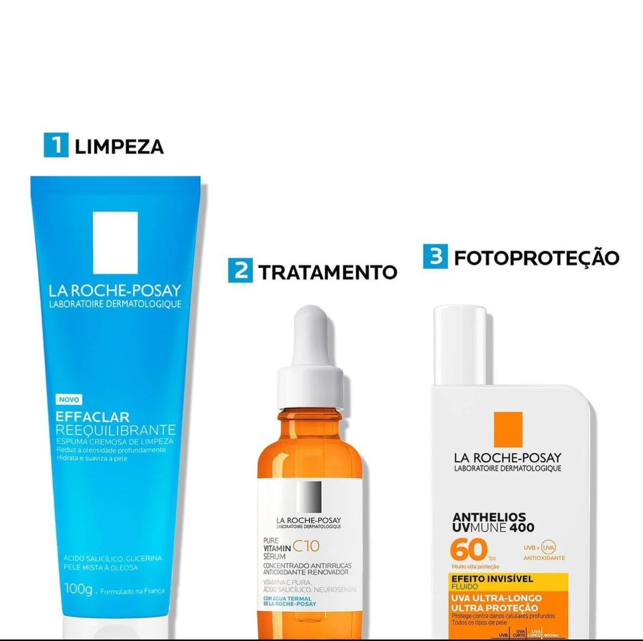 Kit – Rotina para uma Pele Renovada e Protegida (3 PRODUTOS)