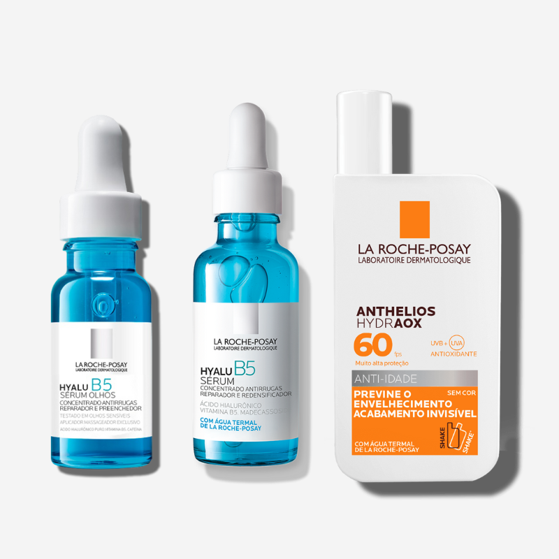 Kit La Roche-Posay – Hyalu B5 Face e olhos + Anthelios UVmune (3 PRODUTOS)