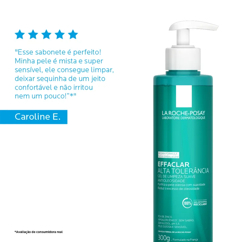 La Roche-Posay Effaclar Alta Tolerância – Sabonete Facial 300g