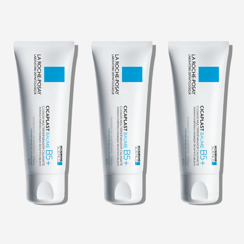 Kit com 3 Cicaplast Baume B5+ – Creme Hidratante 40ml (ÚLTIMAS UNIDADES)