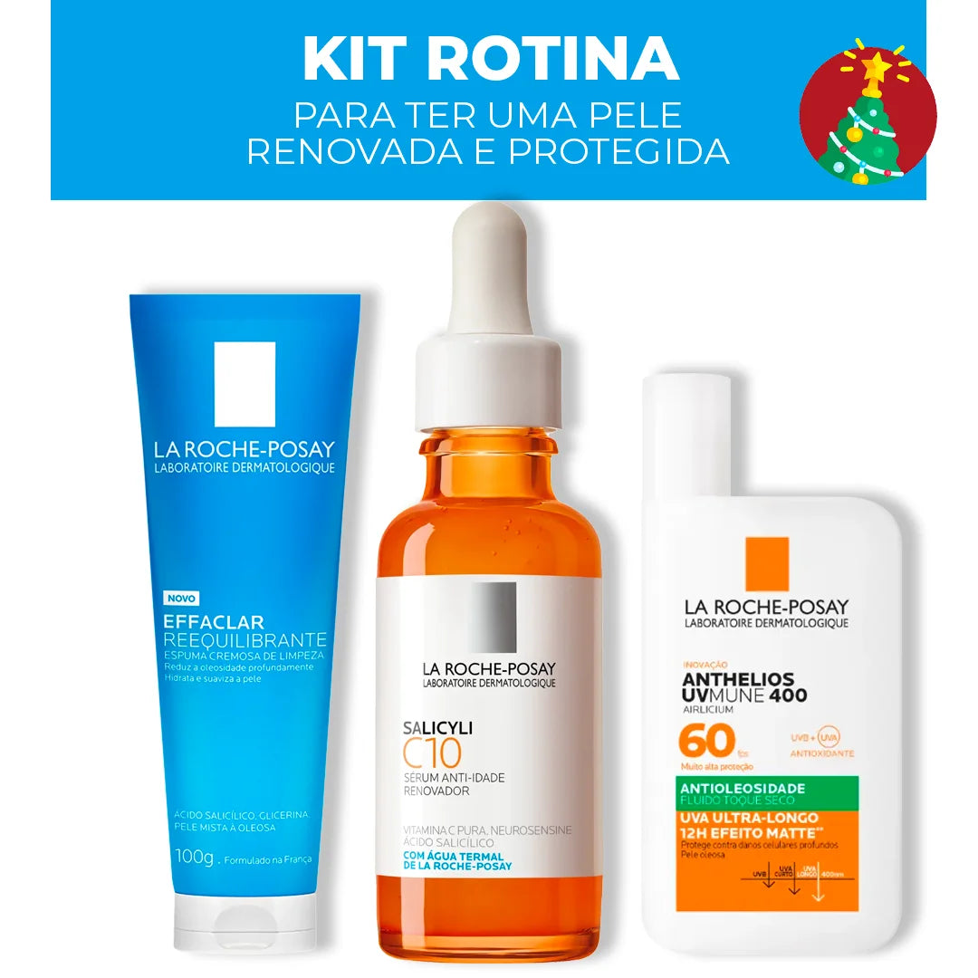 Kit – Rotina para uma Pele Renovada e Protegida (3 PRODUTOS)
